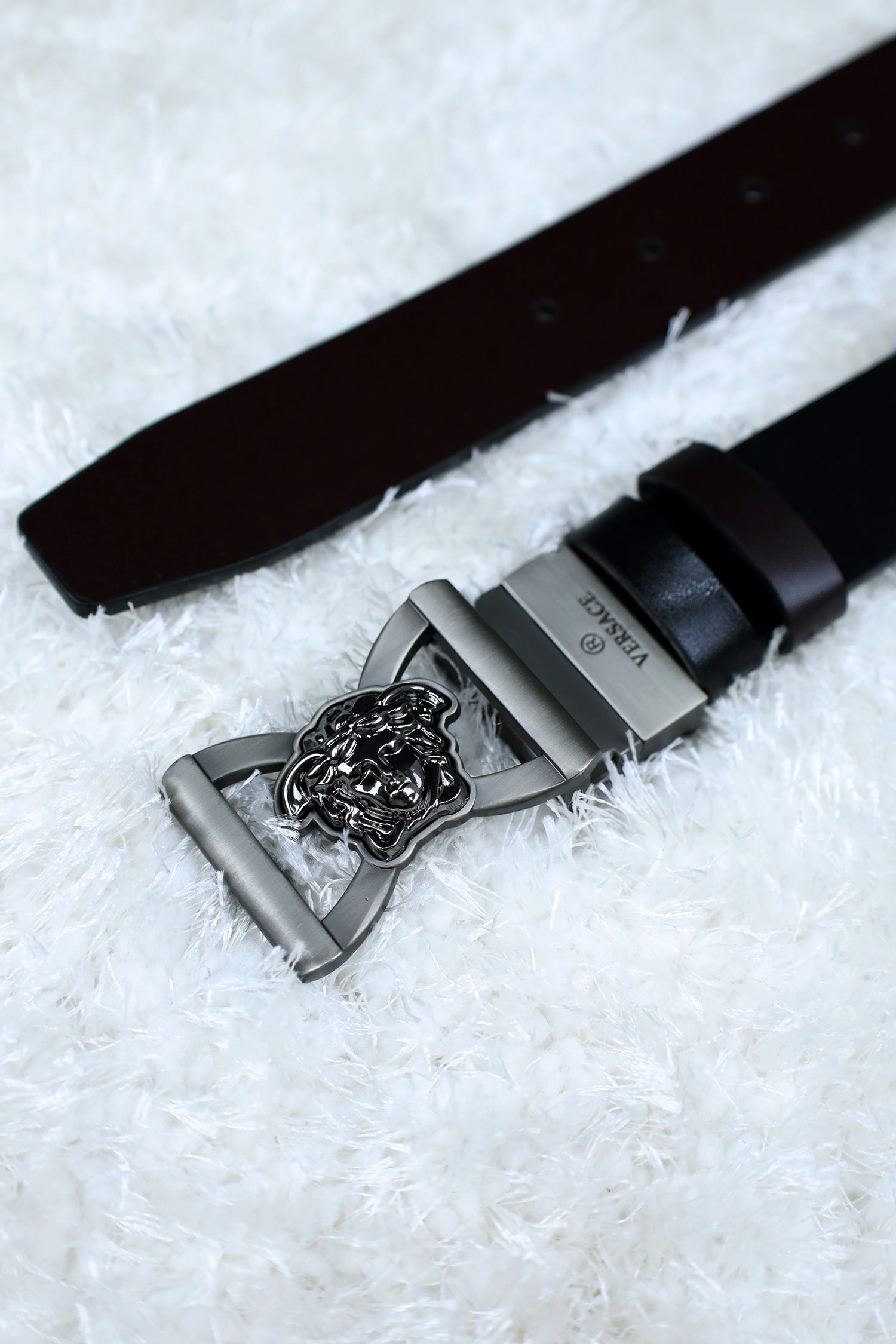 Vrsce Metal Alloy Automatic Buckle Branded Belt