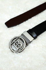 Bubry Metal Alloy Automatic Buckle Branded Belt