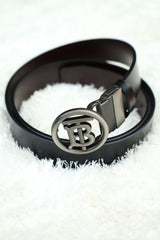 Bubry Metal Alloy Automatic Buckle Branded Belt