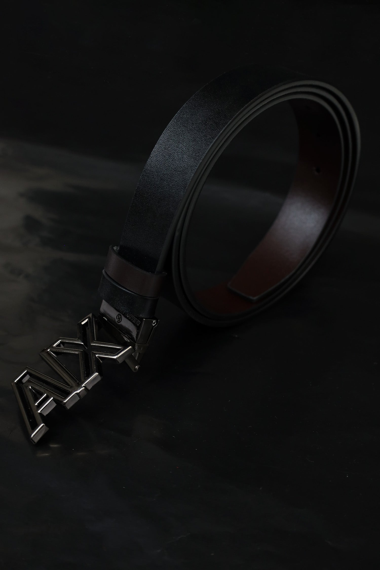 Armni Metal Alloy Automatic Buckle Branded Belt