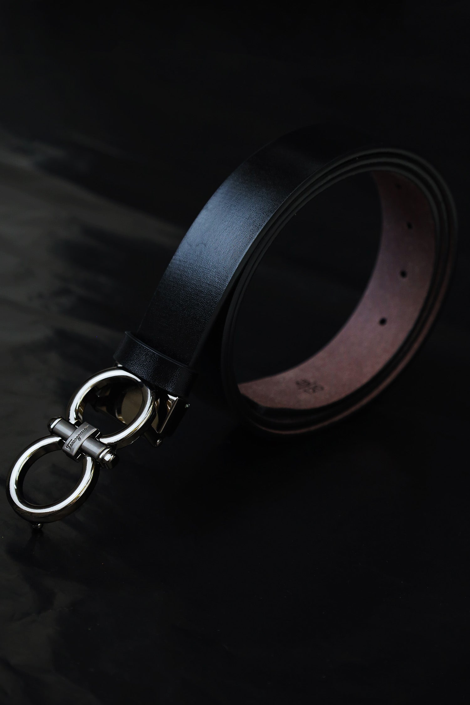 Feragamo Metal Alloy Automatic Buckle Branded Belt