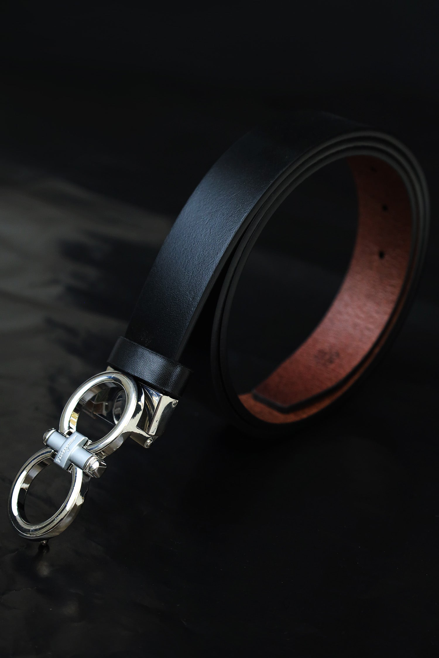 Feragamo Metal Alloy Automatic Buckle Branded Belt