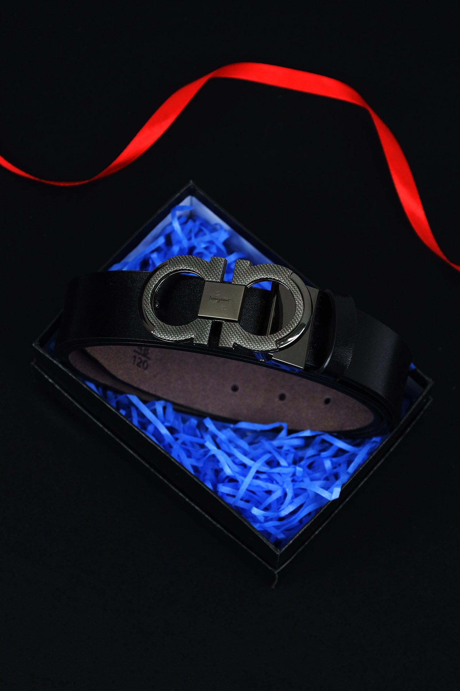 Feragamo Metal Alloy Automatic Buckle Branded Belt