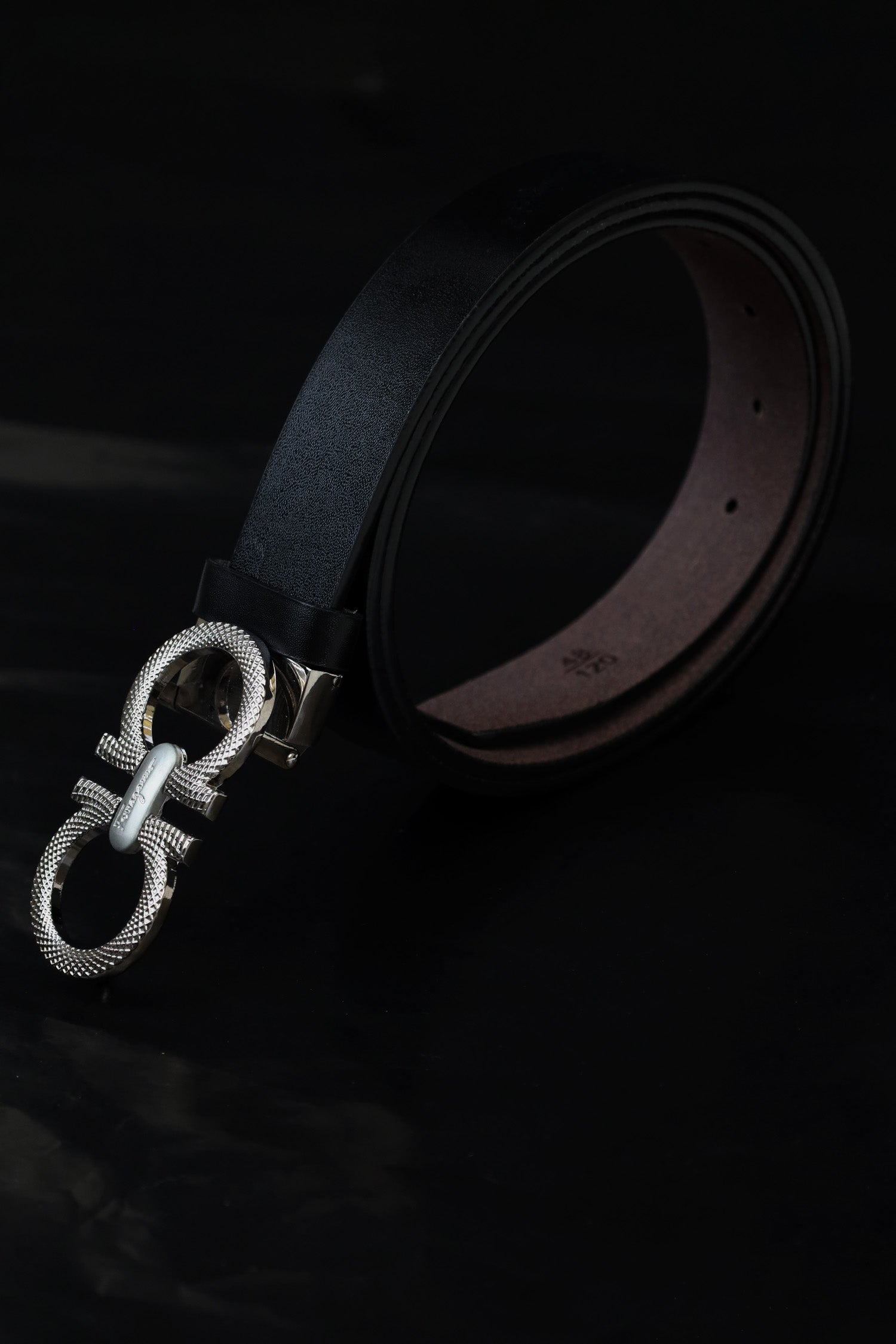 Feragamo Metal Alloy Automatic Buckle Branded Belt