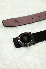 Vrsce Metal Alloy Automatic Buckle Branded Belt