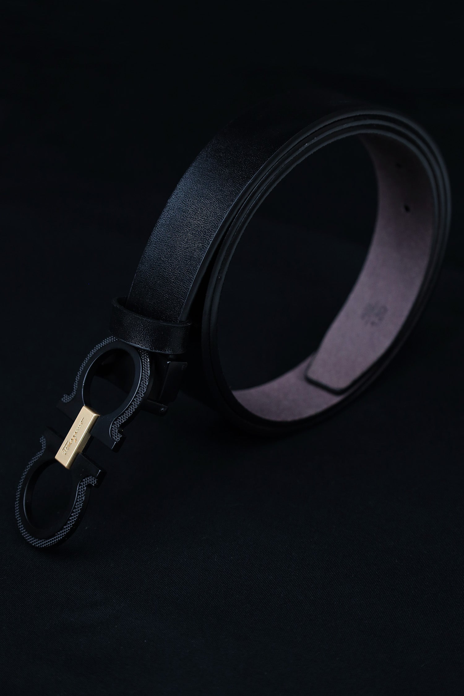 Feragamo Metal Alloy Automatic Buckle Branded Belt