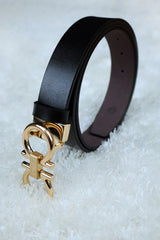 Feragmo Metal Alloy Automatic Buckle Branded Belt