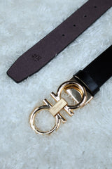 Feragmo Metal Alloy Automatic Buckle Branded Belt