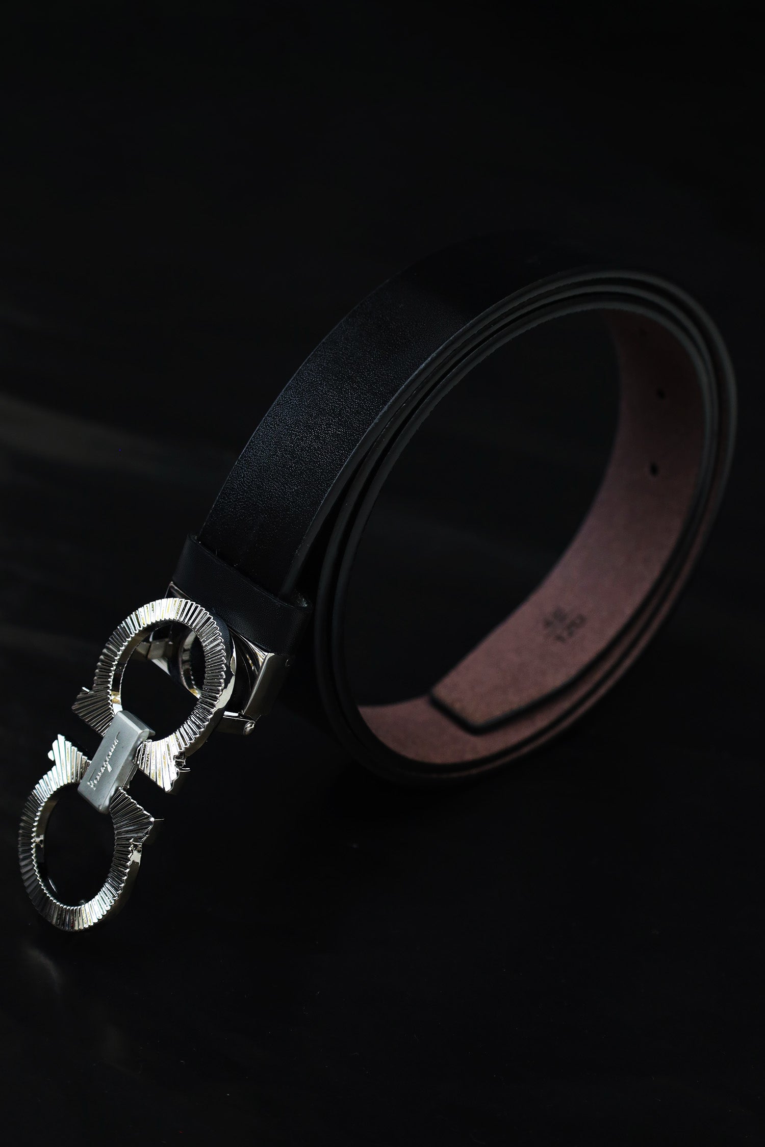 Feragmo Metal Alloy Automatic Buckle Branded Belt