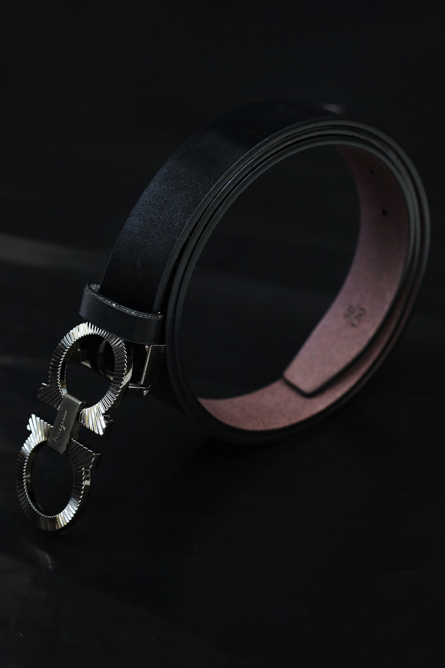 Feragmo Metal Alloy Automatic Buckle Branded Belt