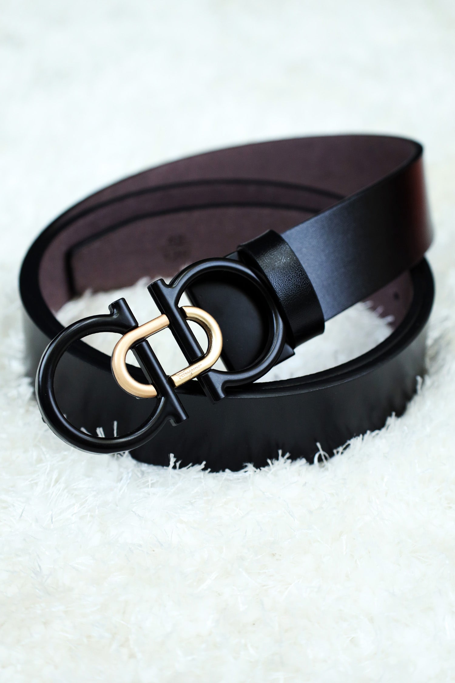 Feragmo Metal Alloy Automatic Buckle Branded Belt