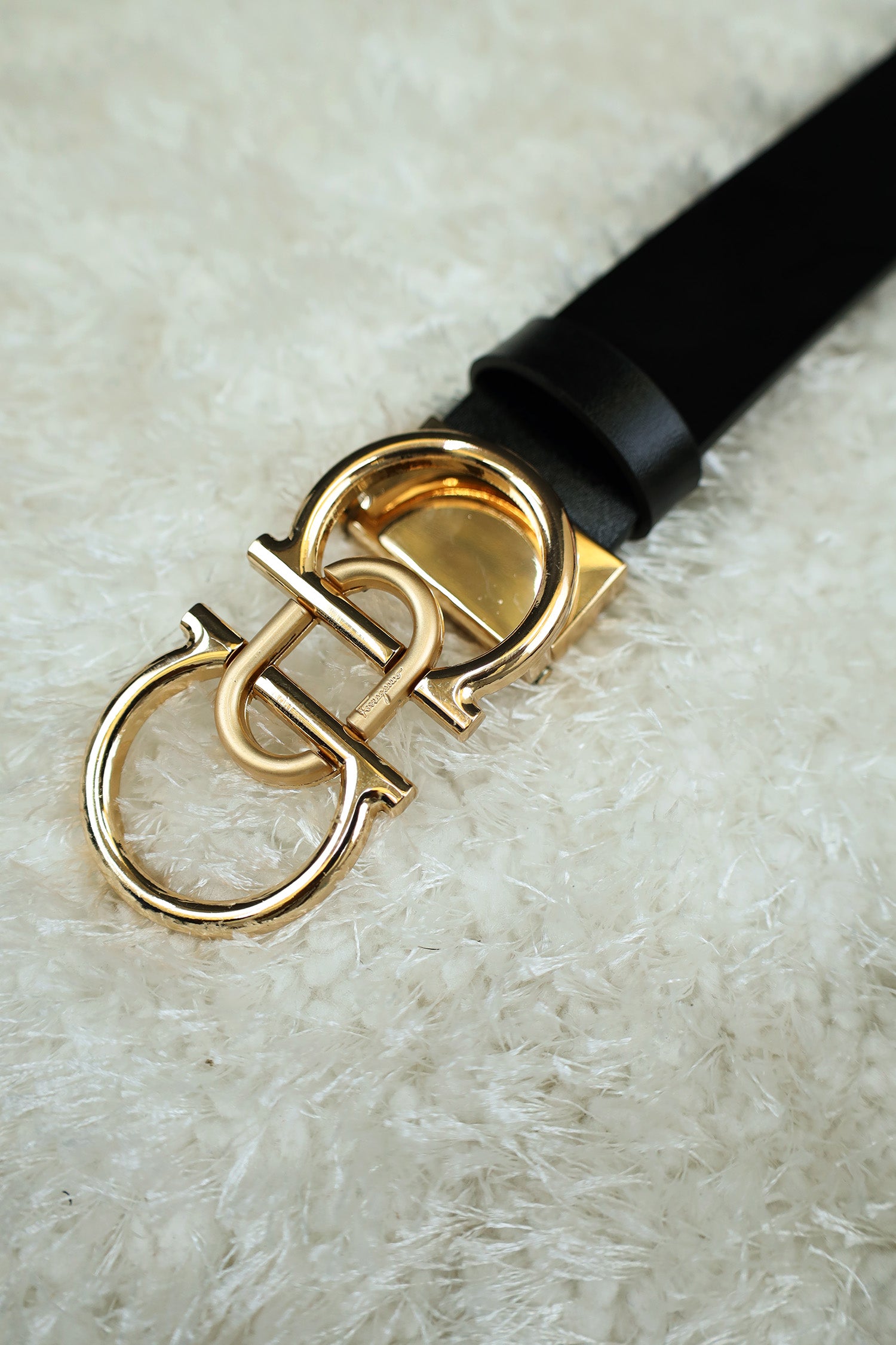 Feragmo Metal Alloy Automatic Buckle Branded Belt