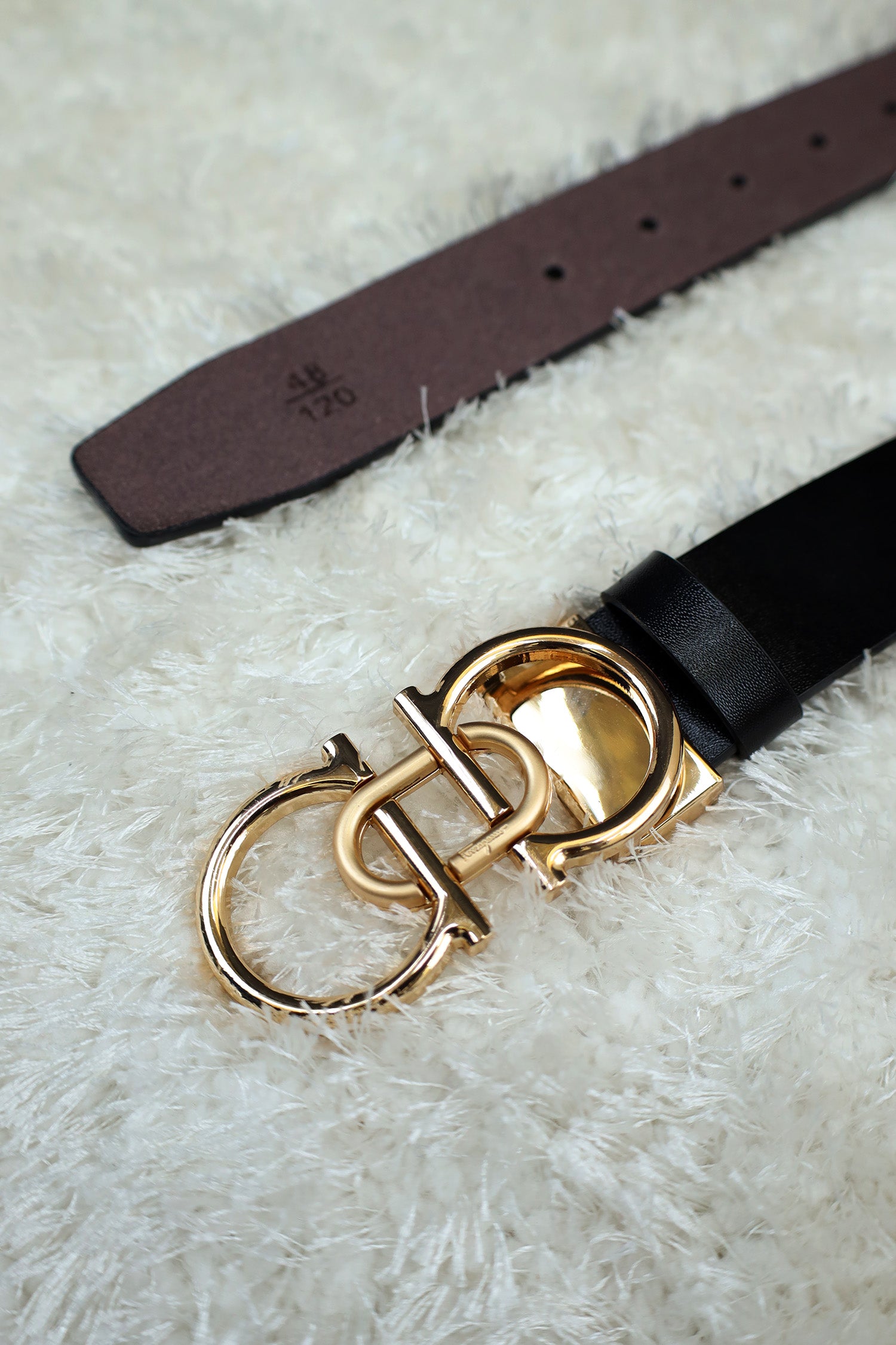 Feragmo Metal Alloy Automatic Buckle Branded Belt