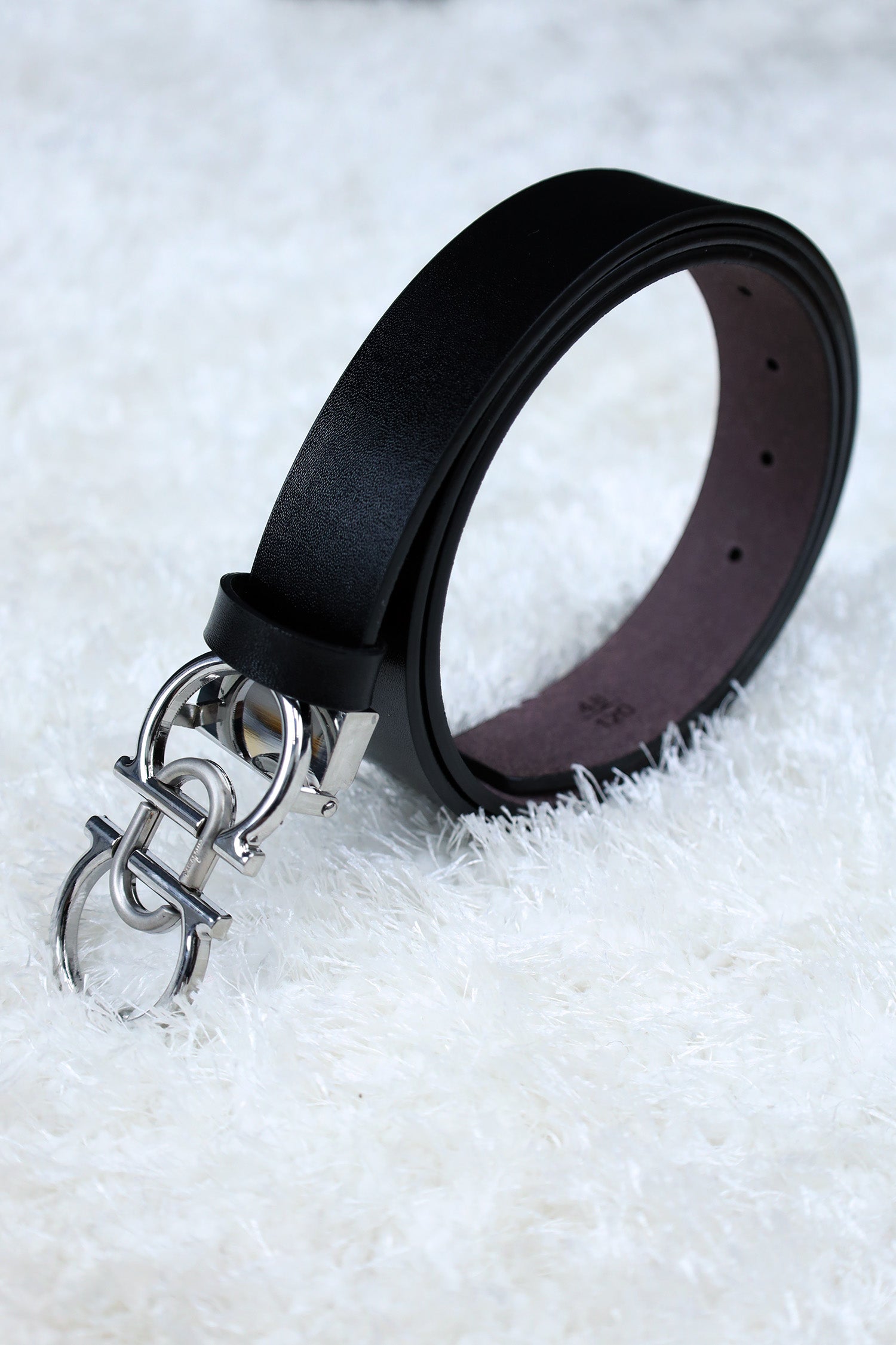Feragmo Metal Alloy Automatic Buckle Branded Belt