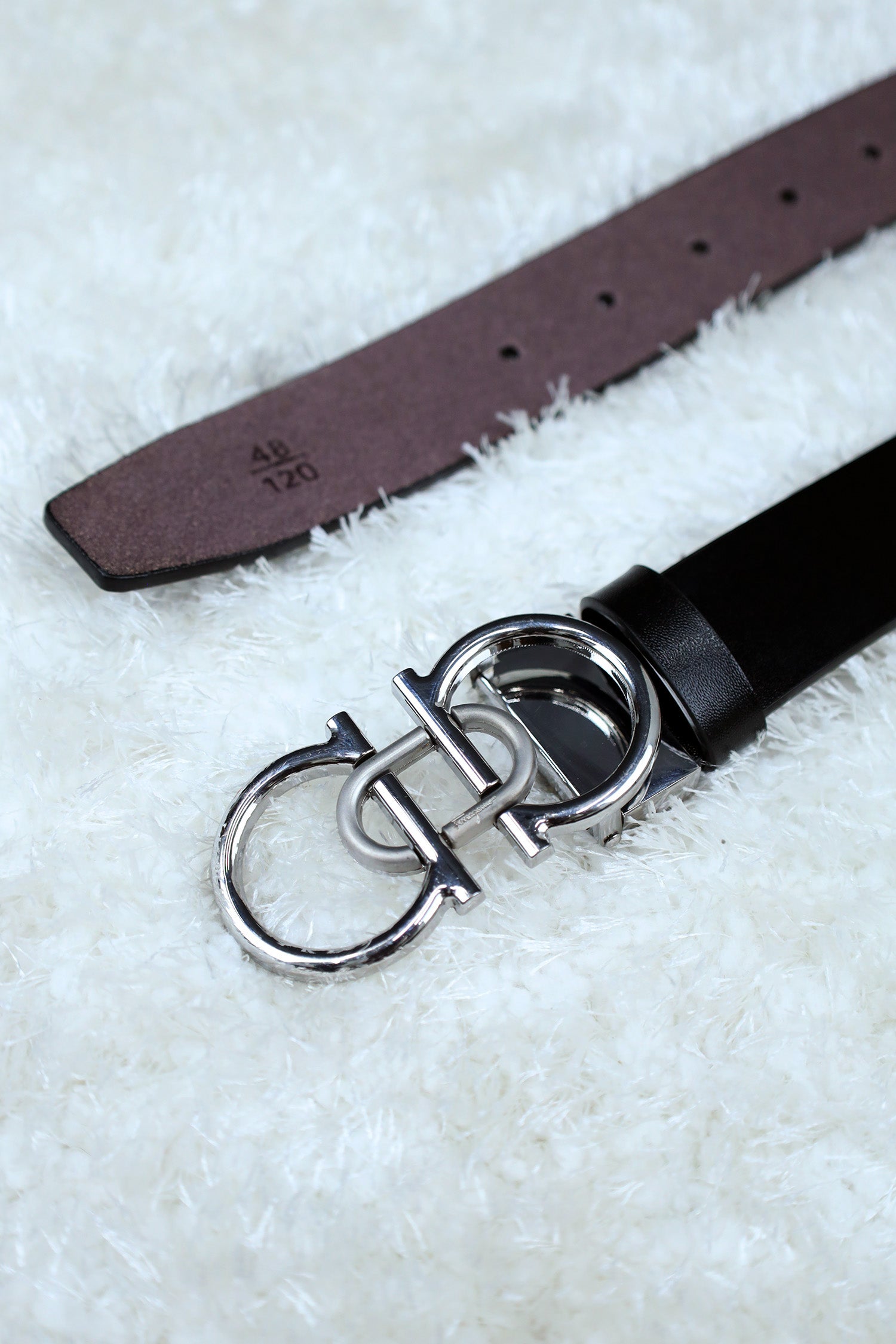 Feragmo Metal Alloy Automatic Buckle Branded Belt