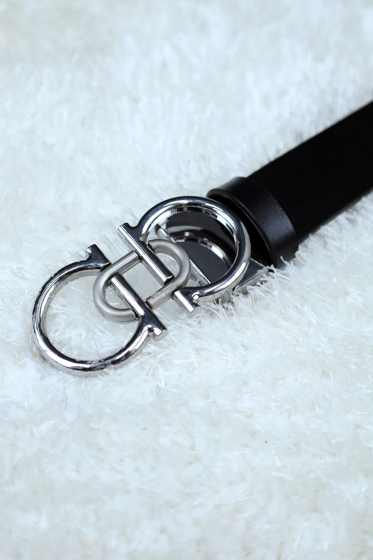 Feragmo Metal Alloy Automatic Buckle Branded Belt