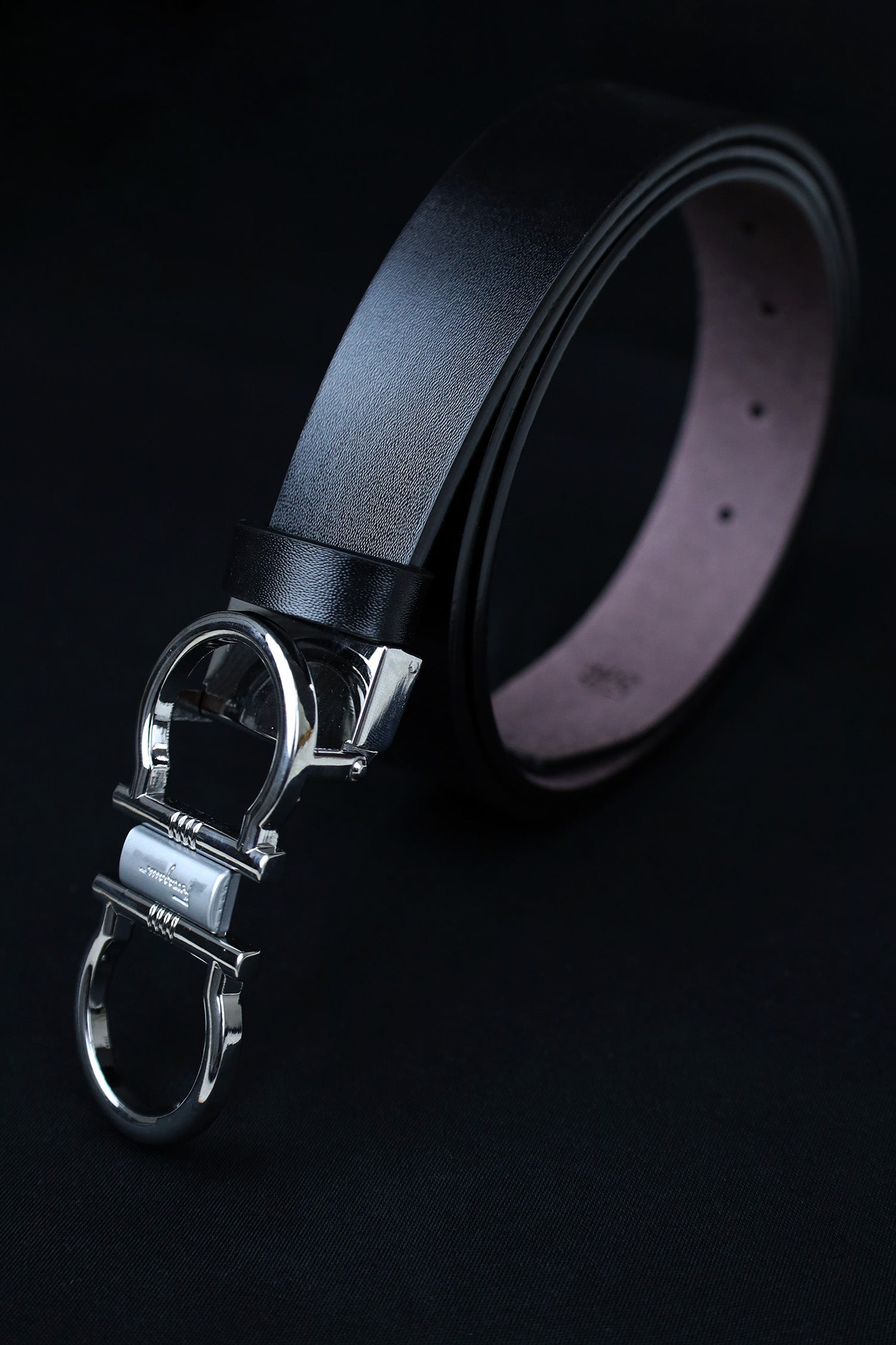 Feragmo Metal Alloy Automatic Buckle Branded Belt