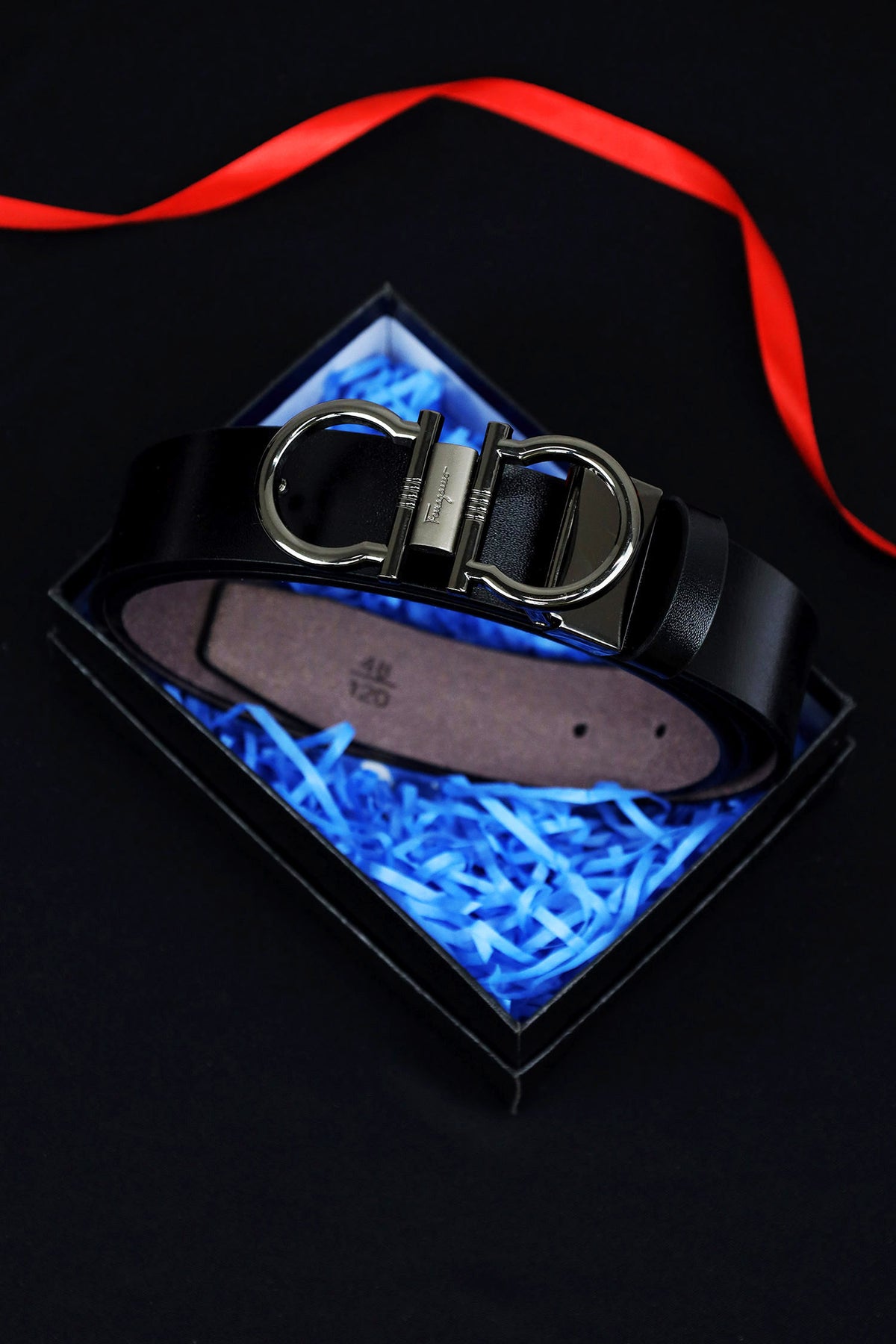 Feragmo Metal Alloy Automatic Buckle Branded Belt