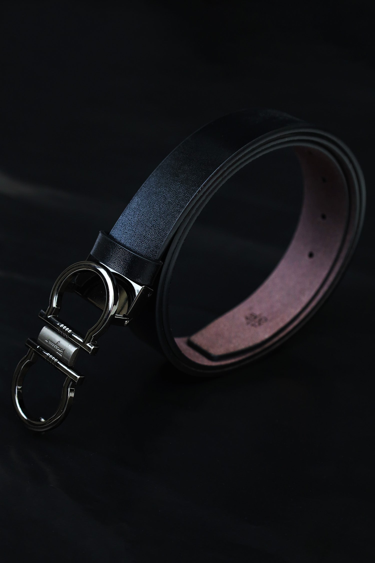 Feragmo Metal Alloy Automatic Buckle Branded Belt