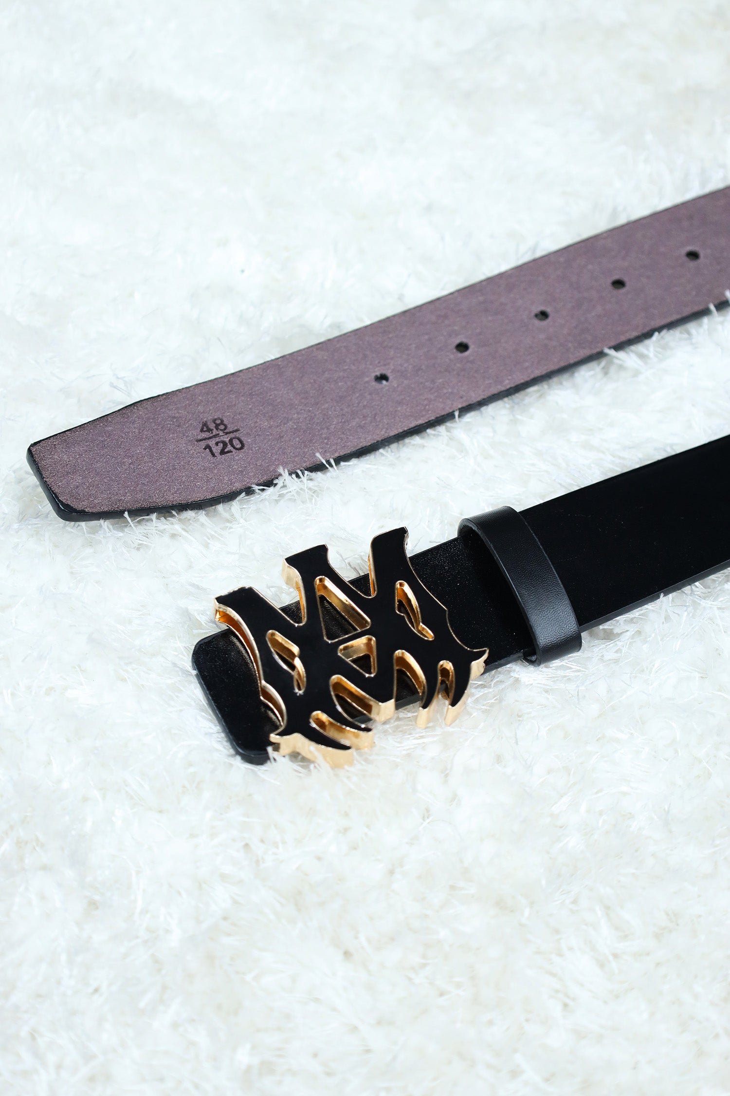 Amiiri Metal Alloy Automatic Buckle Branded Belt