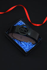 Balcaga Metal Alloy Automatic Buckle Branded Belt