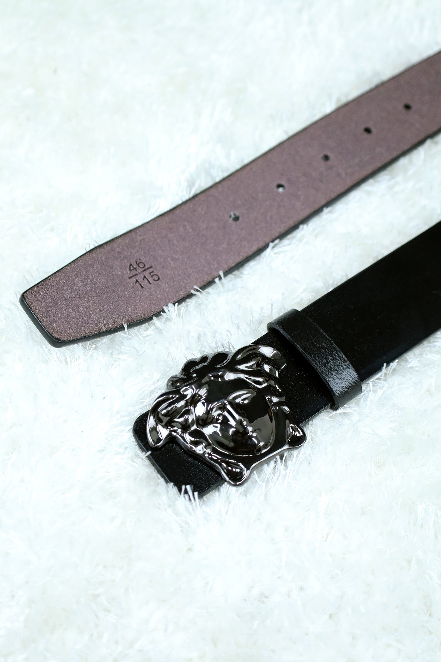 Versce Metal Alloy Automatic Buckle Branded Belt