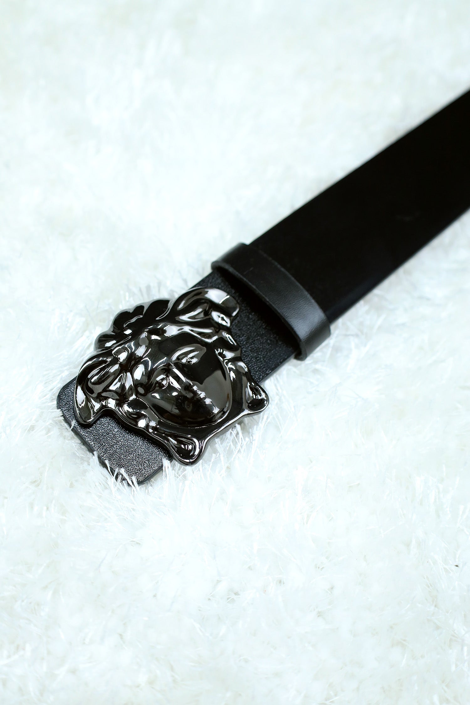 Versce Metal Alloy Automatic Buckle Branded Belt