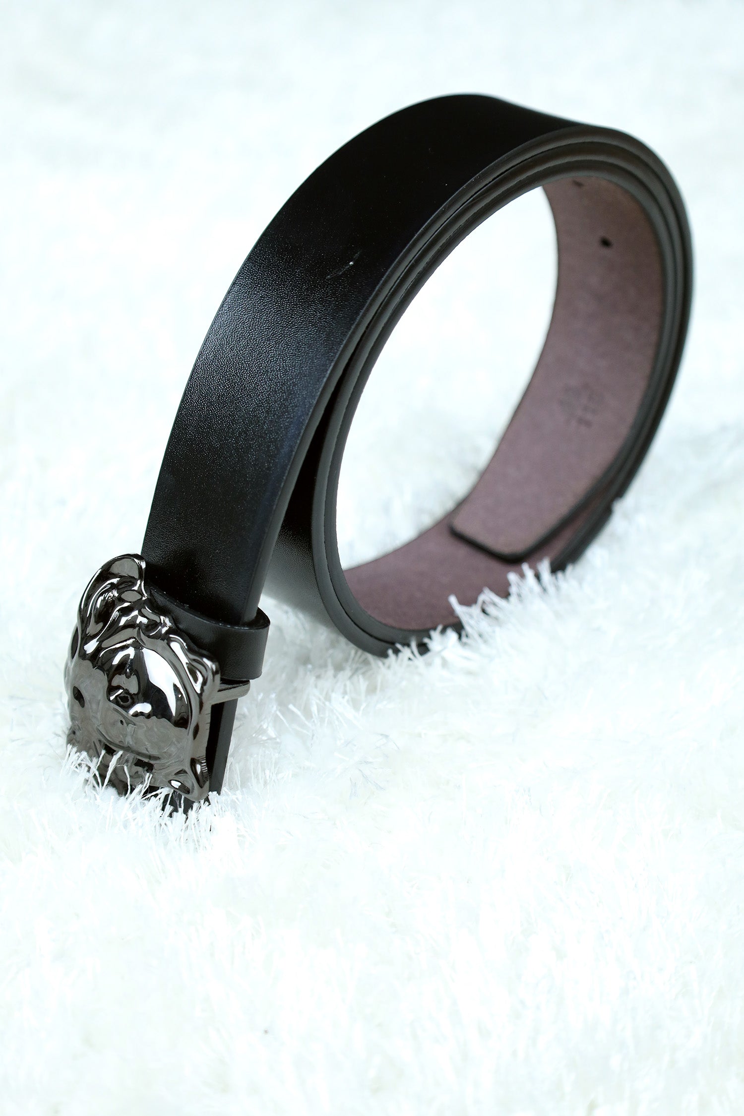 Versce Metal Alloy Automatic Buckle Branded Belt