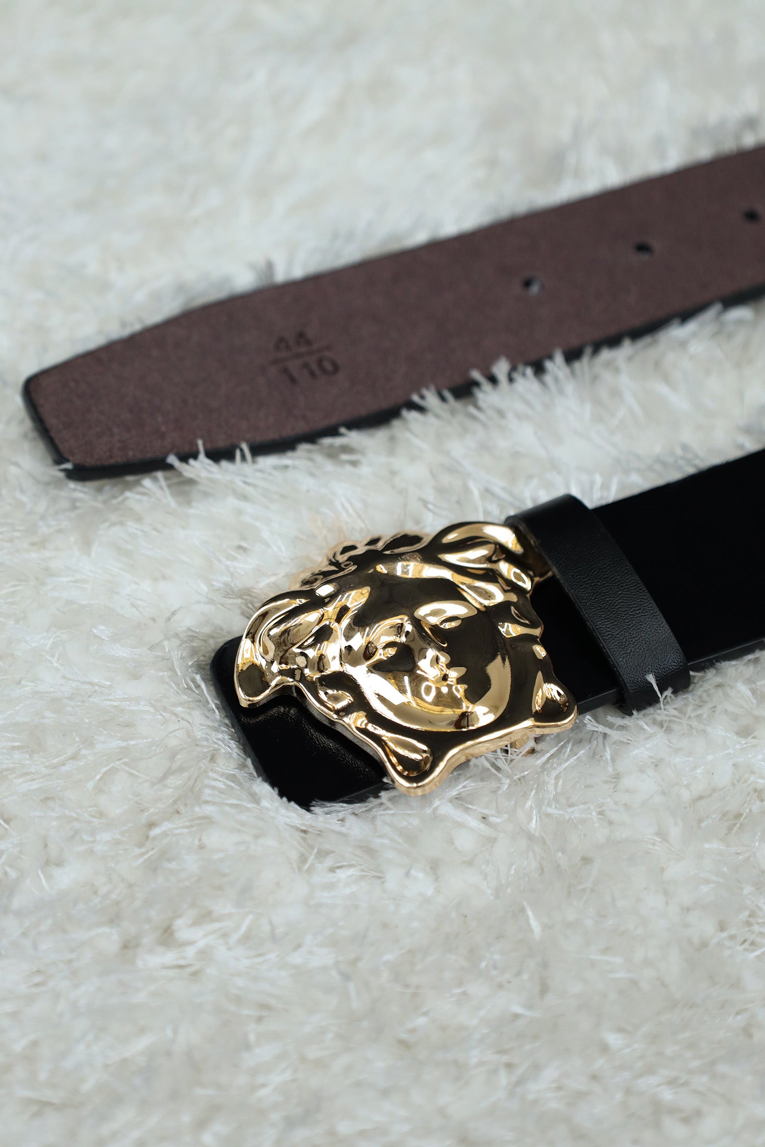 Versce Metal Alloy Automatic Buckle Branded Belt