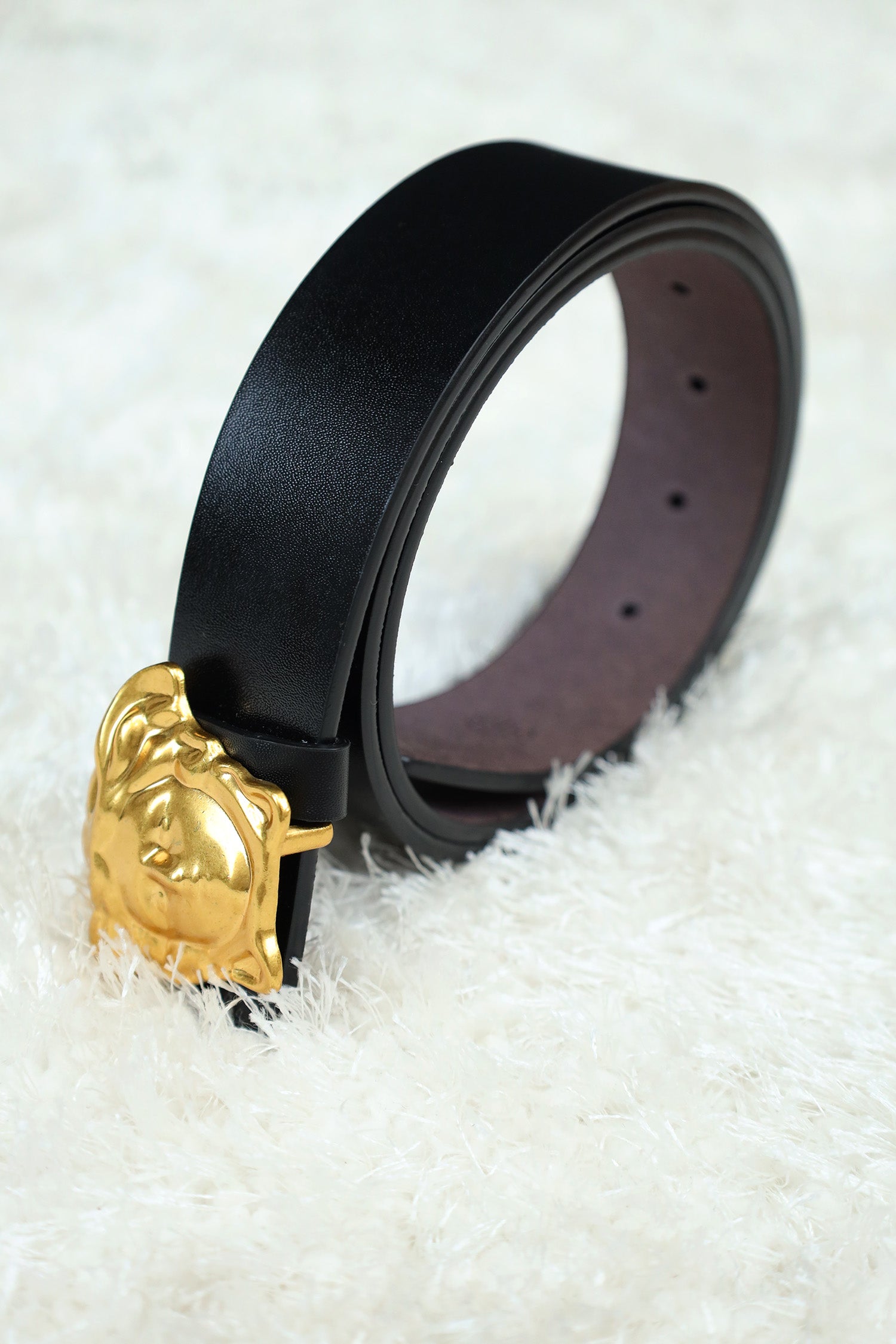 Versce Metal Alloy Automatic Buckle Branded Belt