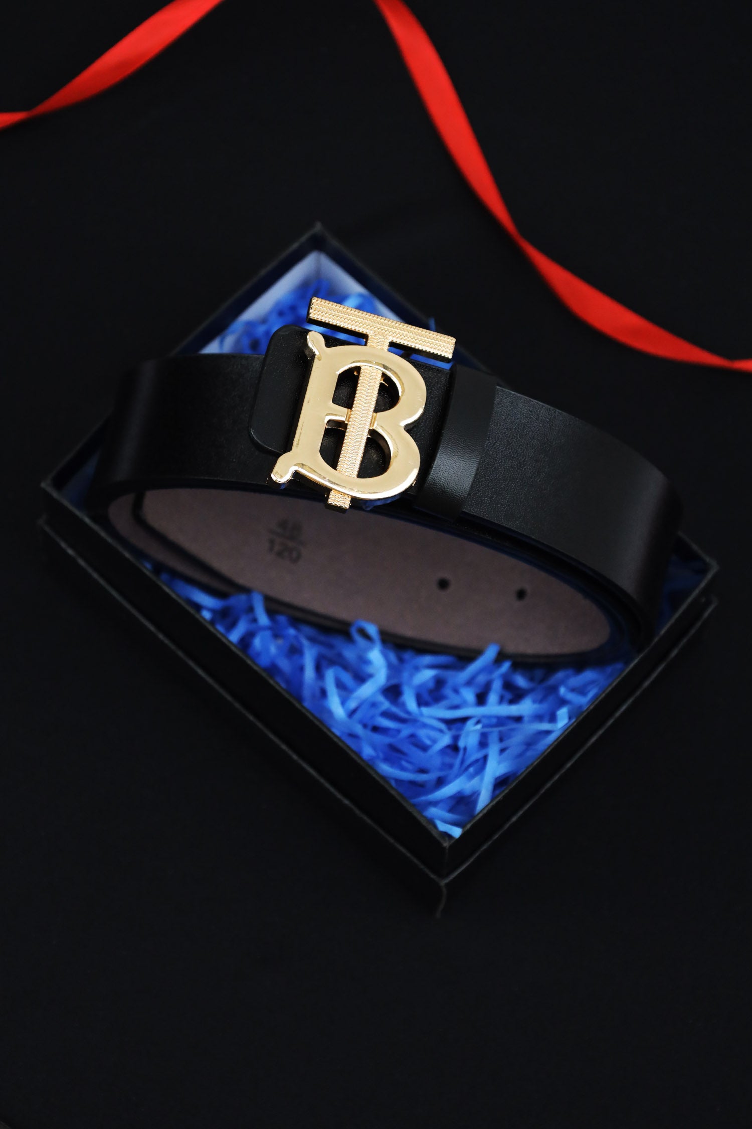 Burbrry Metal Alloy Automatic Buckle Branded Belt