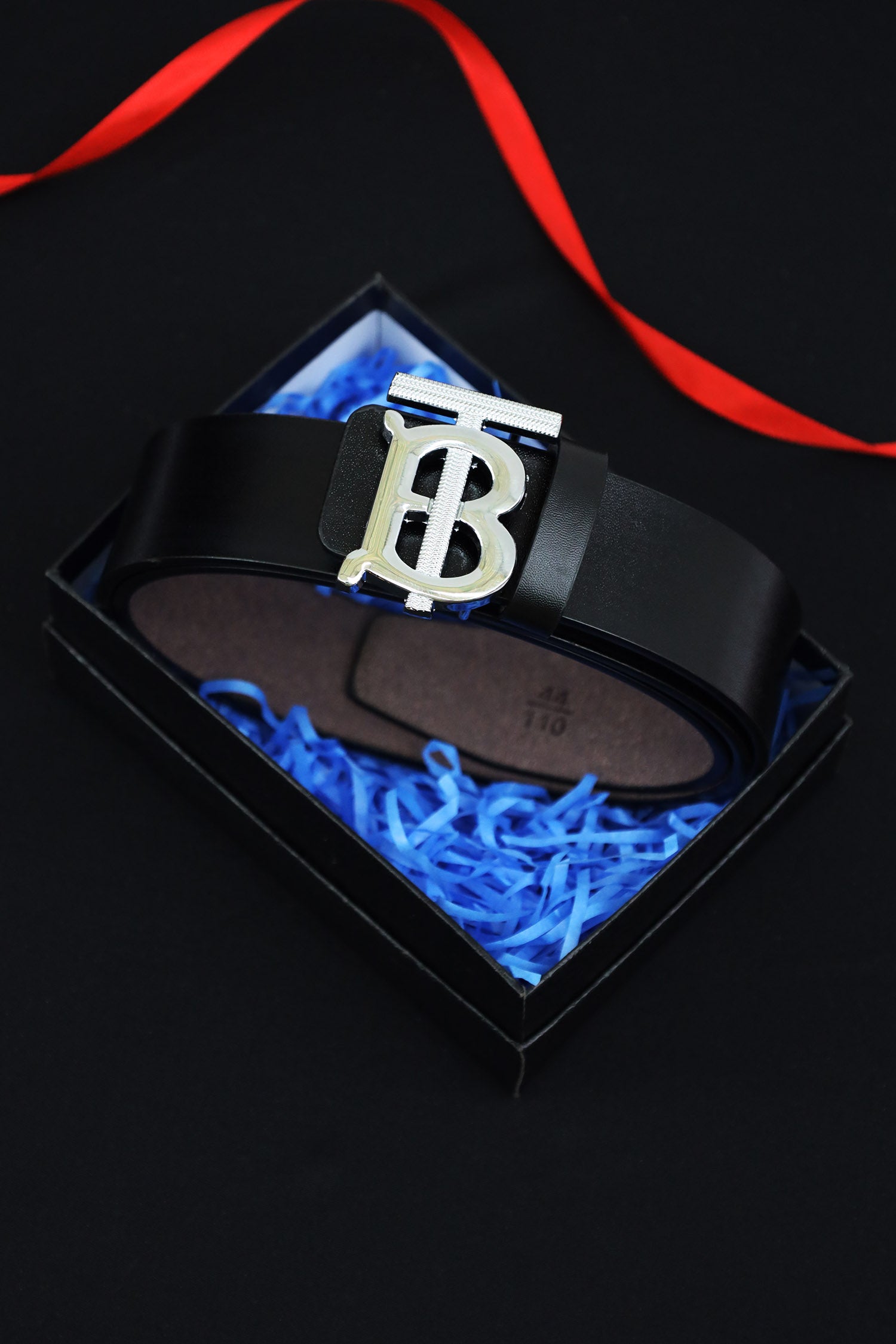 Burbrry Metal Alloy Automatic Buckle Branded Belt