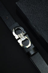Fermgo Metal Alloy Automatic Buckle Branded Belt
