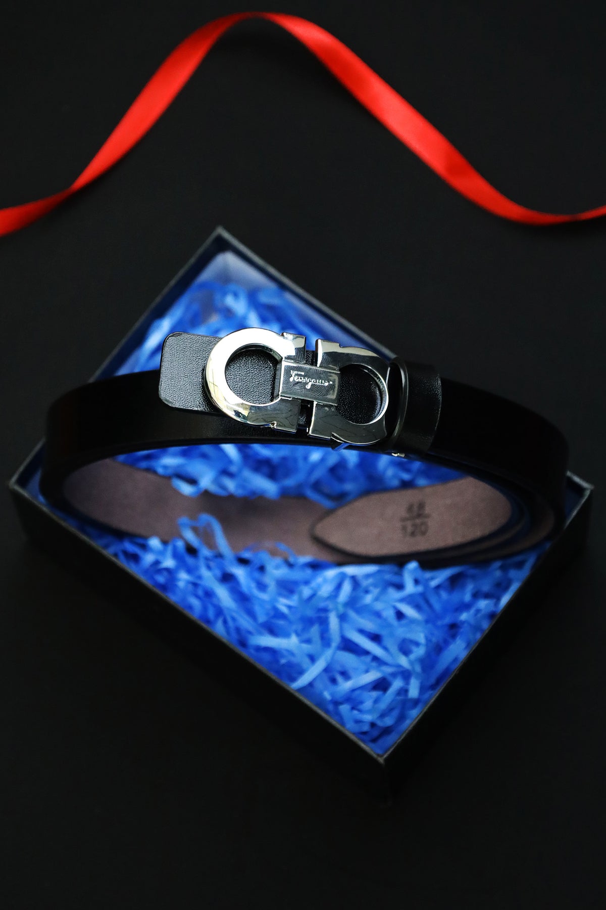 Fermgo Metal Alloy Automatic Buckle Branded Belt