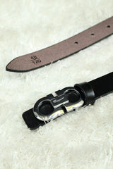 Fermgo Metal Alloy Automatic Buckle Branded Belt