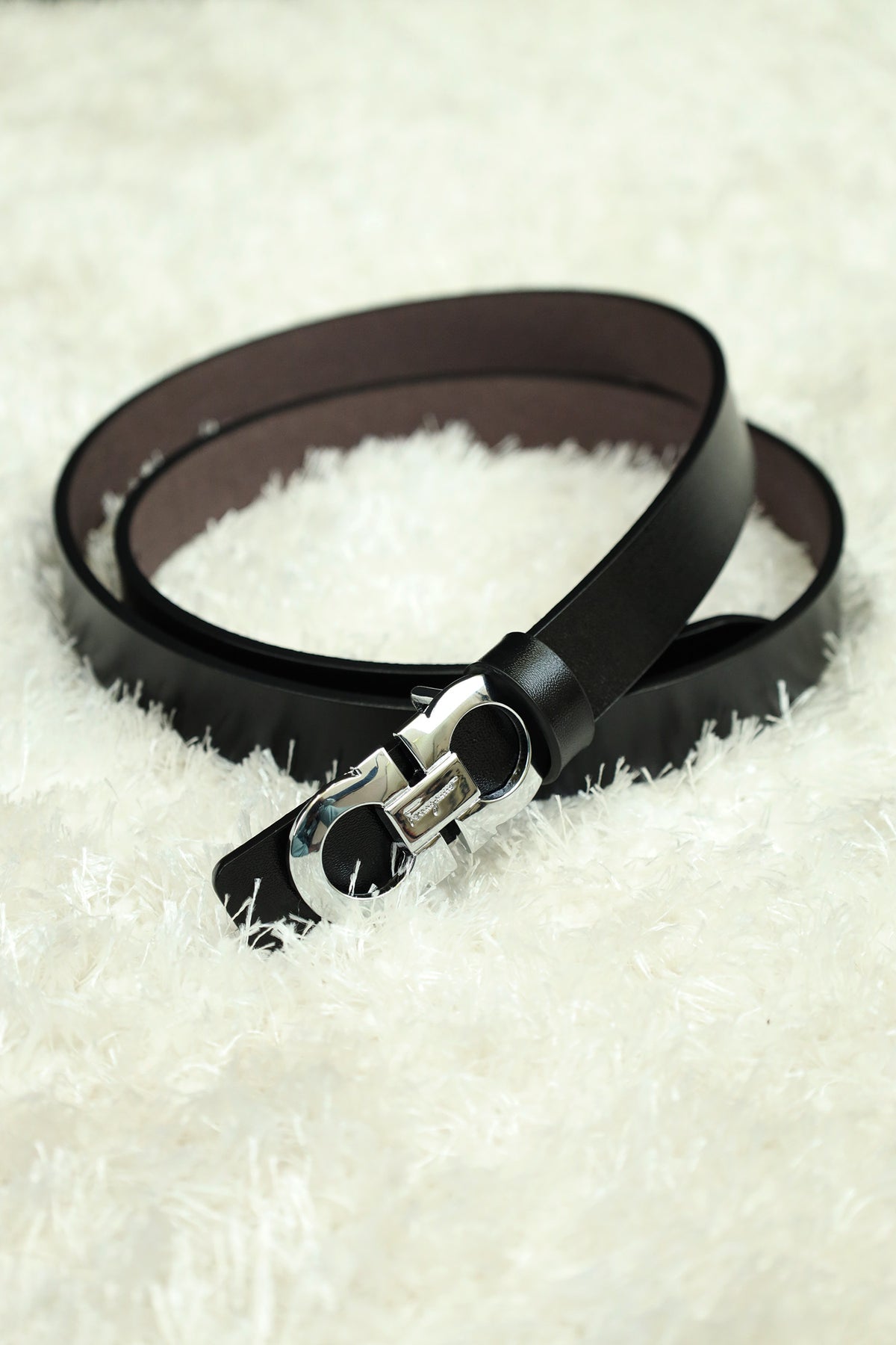 Fermgo Metal Alloy Automatic Buckle Branded Belt