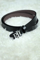 Raph Luren Metal Alloy Automatic Buckle Branded Belt