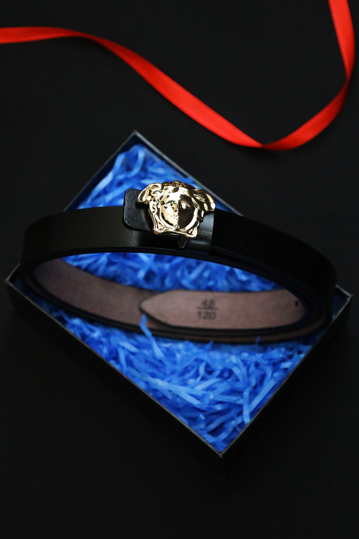 Versce Metal Alloy Automatic Buckle Branded Belt