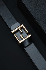 Fndi Metal Alloy Automatic Buckle Branded Belt