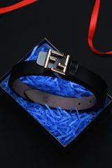 Fndi Metal Alloy Automatic Buckle Branded Belt