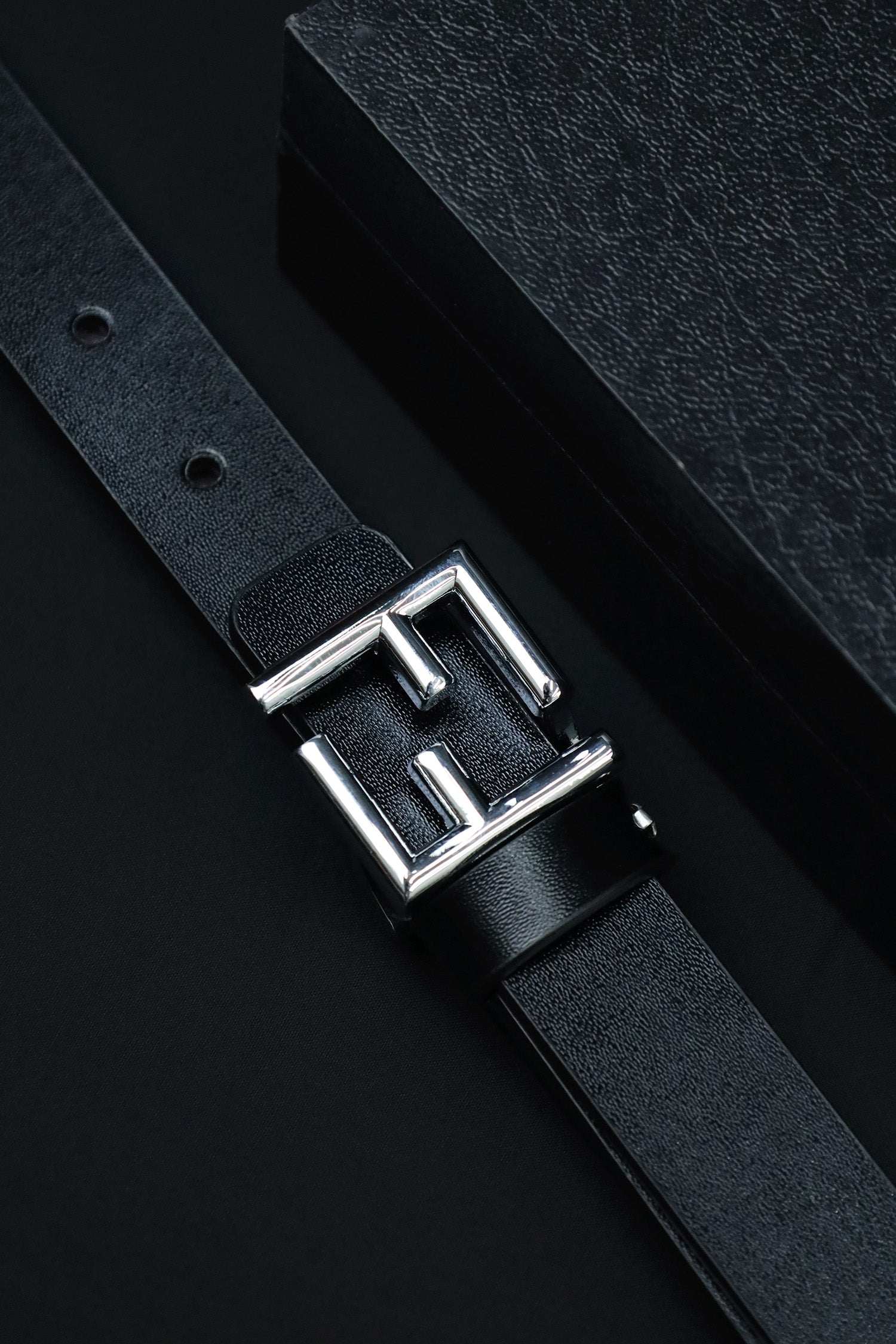 Fndi Metal Alloy Automatic Buckle Branded Belt