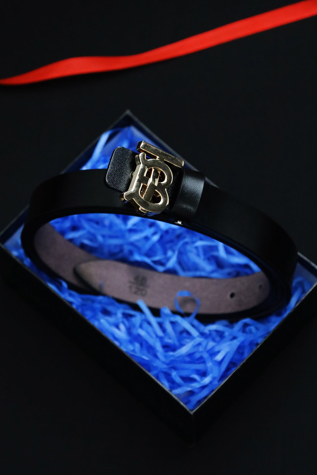 Burbrry Metal Alloy Automatic Buckle Branded Belt