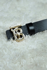 Burbrry Metal Alloy Automatic Buckle Branded Belt