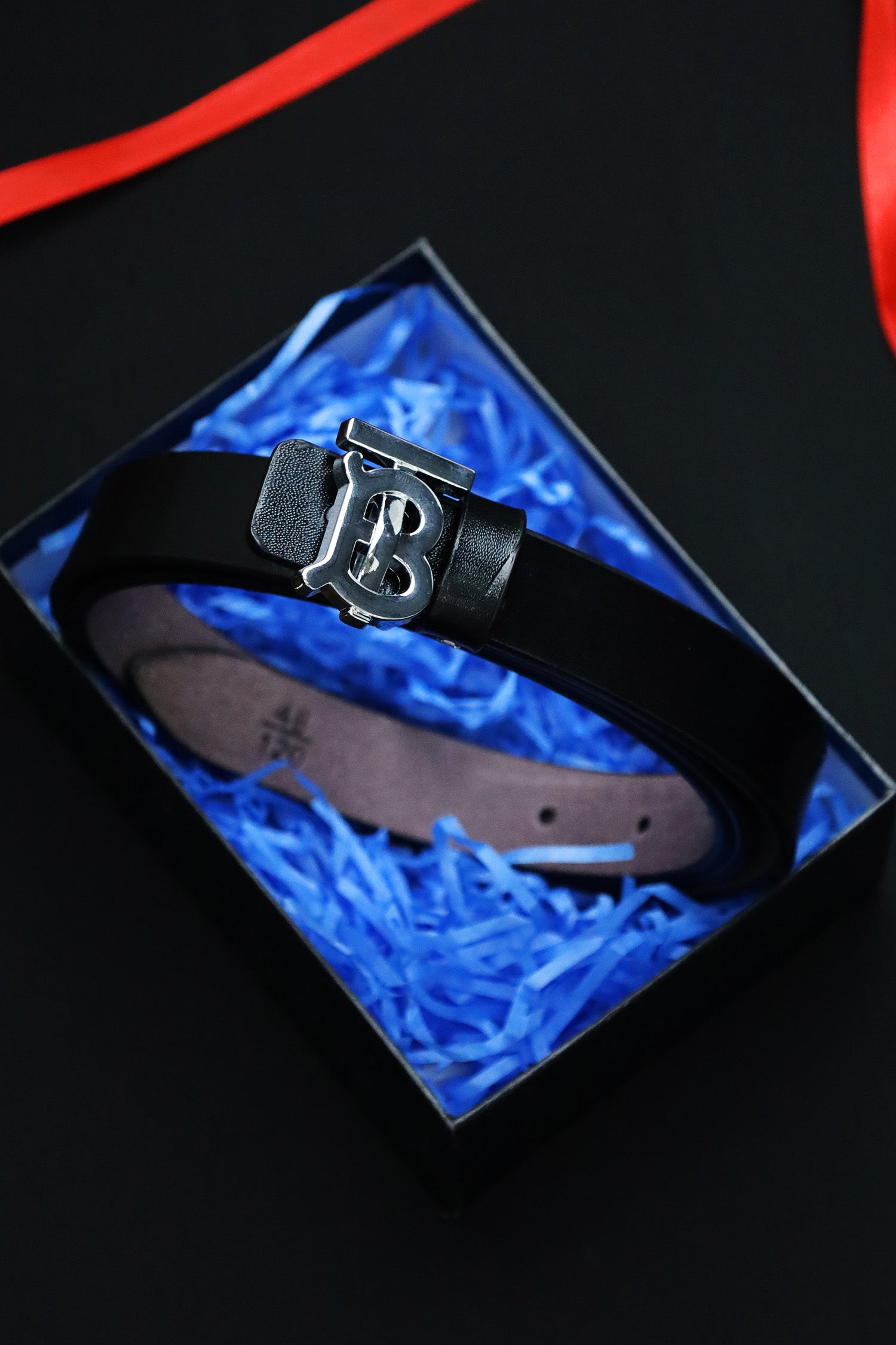 Burbrry Metal Alloy Automatic Buckle Branded Belt