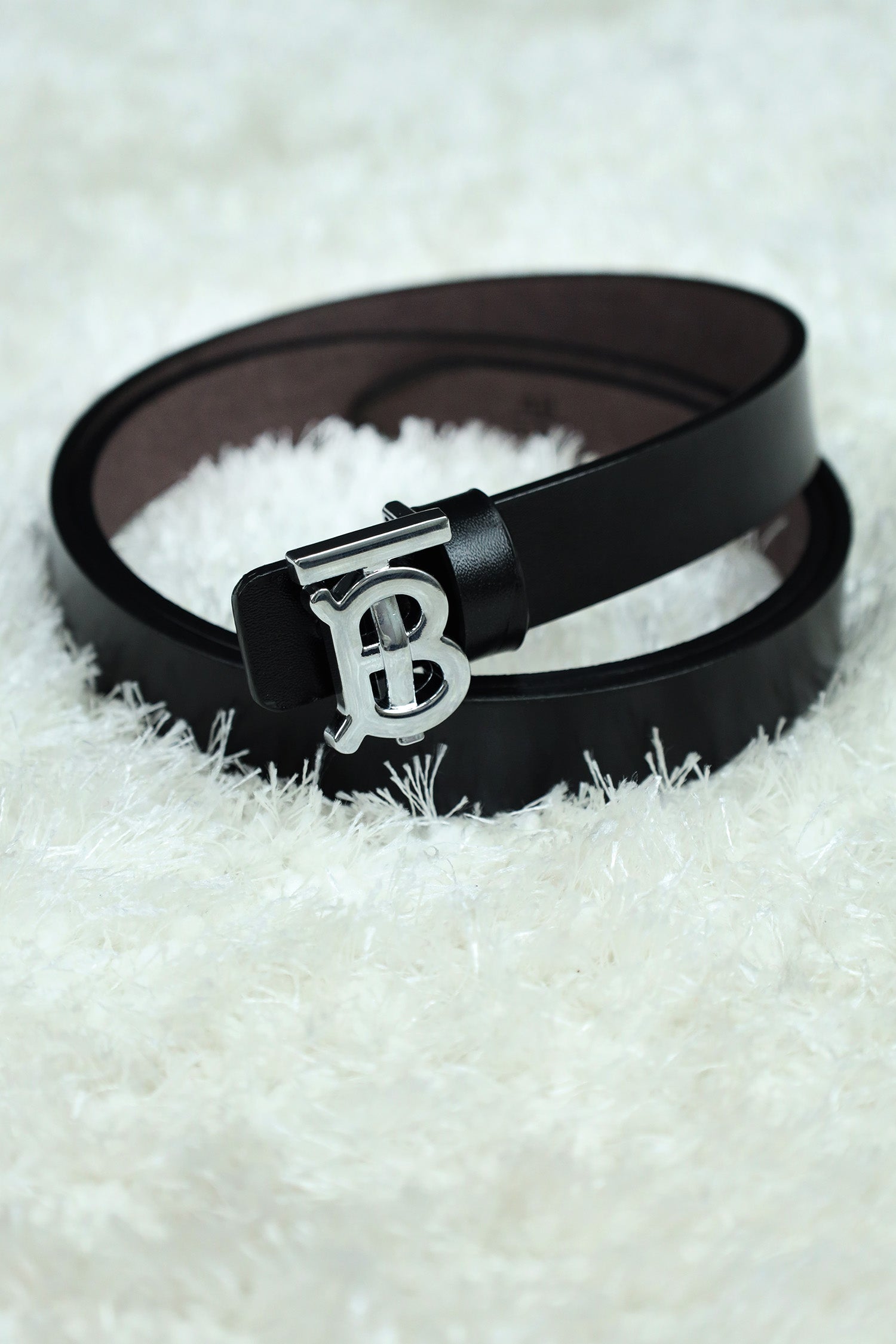 Burbrry Metal Alloy Automatic Buckle Branded Belt