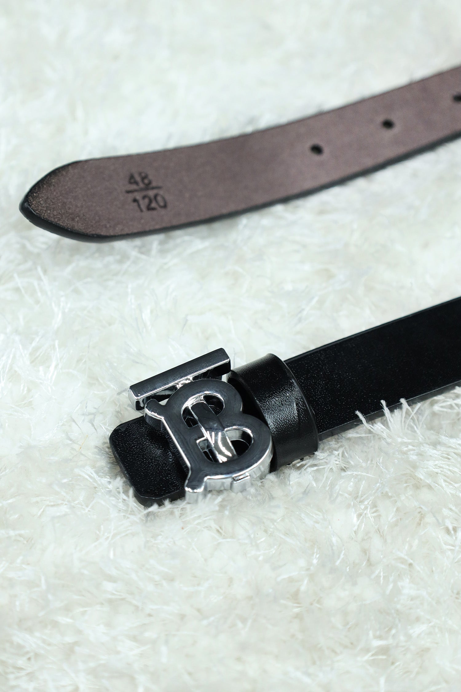 Burbrry Metal Alloy Automatic Buckle Branded Belt