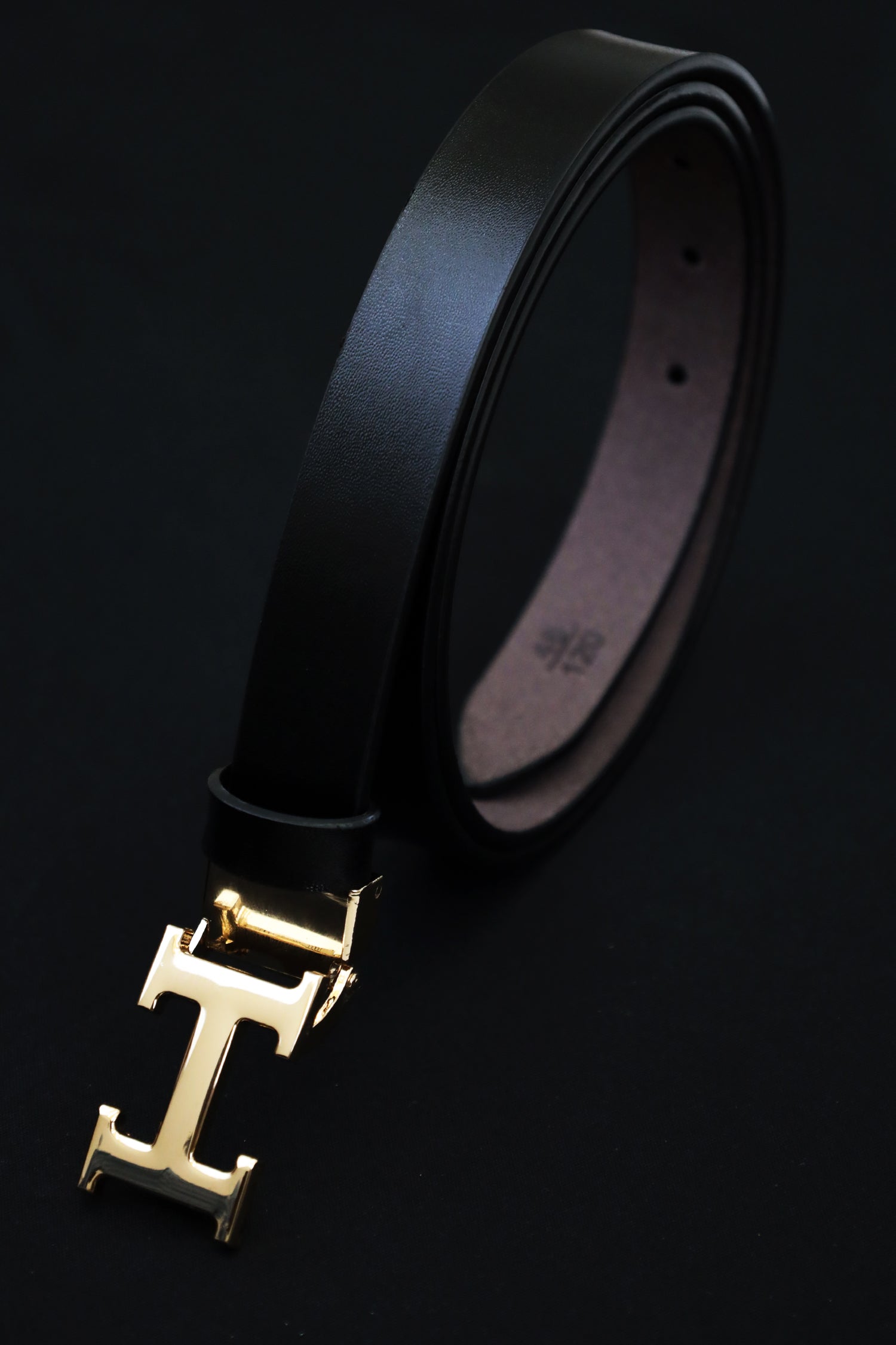 Hrmes Metal Alloy Automatic Buckle Branded Belt