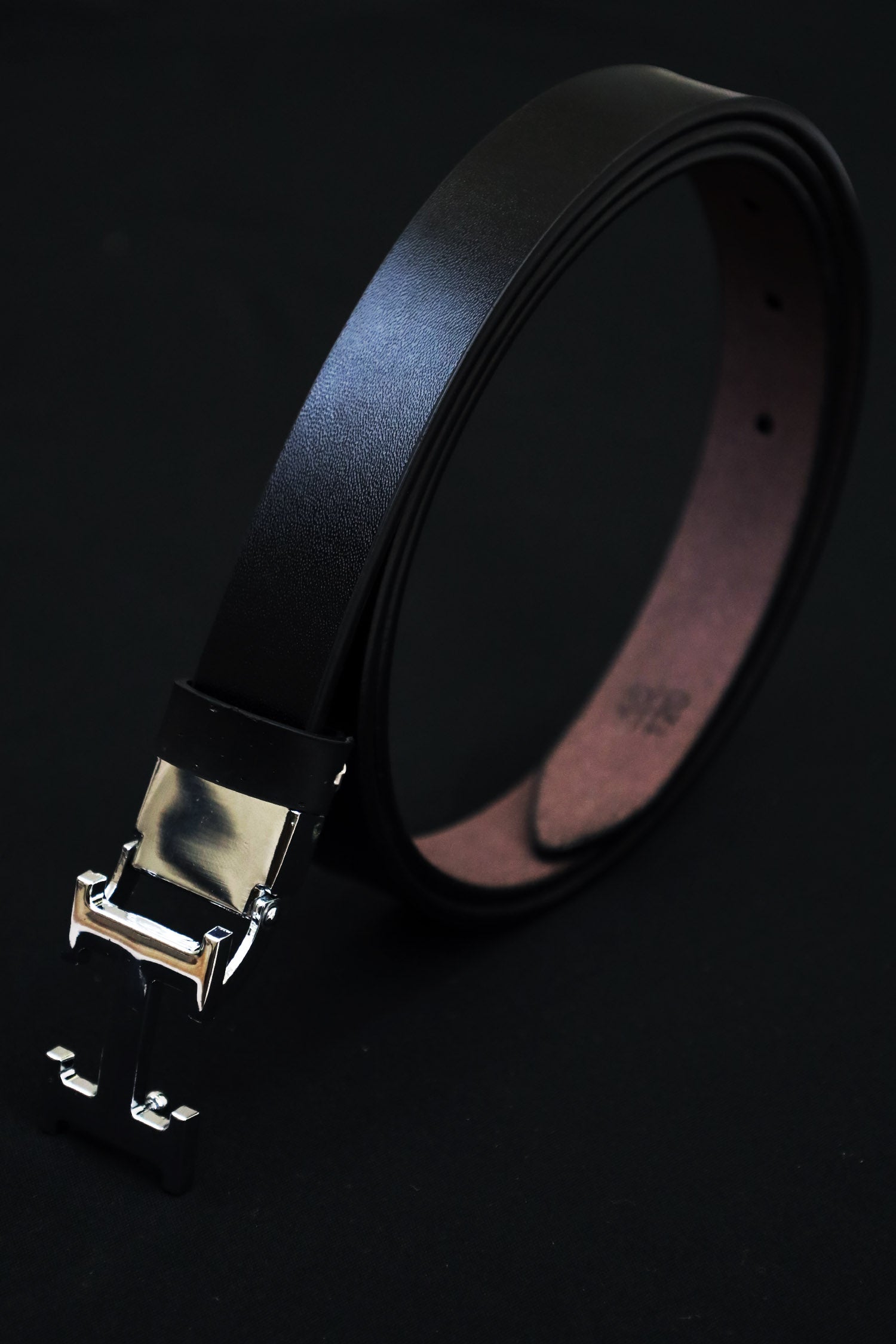 Hrmes Metal Alloy Automatic Buckle Branded Belt