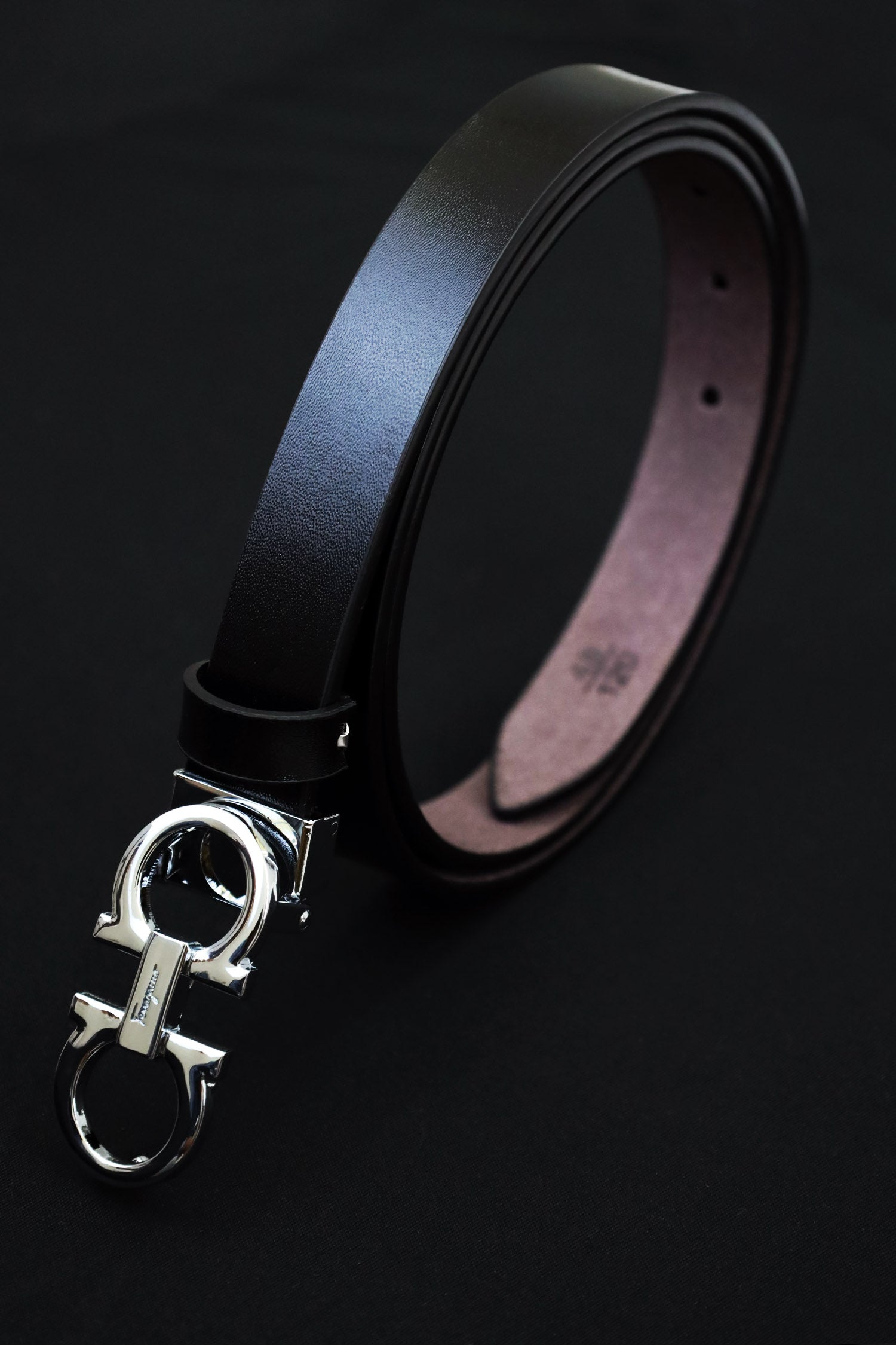 Fargamo Metal Alloy Automatic Buckle Branded Belt