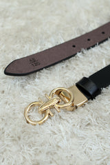 Frgamo Metal Alloy Automatic Buckle Branded Belt